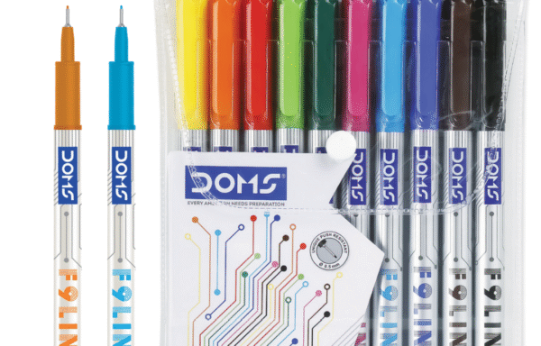 DOMS F9 Liner Pens – Pack of 10 Vibrant Shades