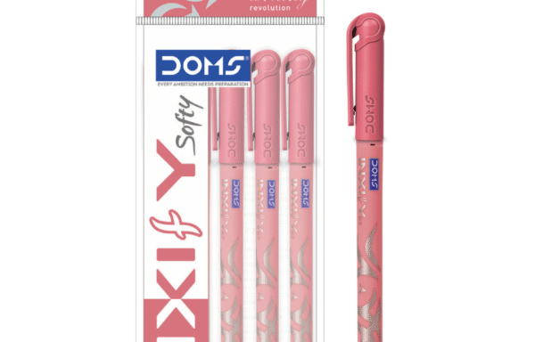 DOMS Inxify Softy Ball Pen (Red Ink) – Pack of 5